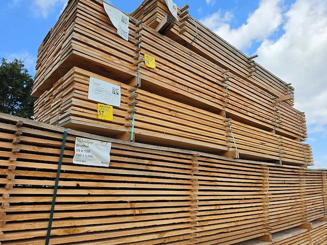 Douglas planken fijnbezaagd 4000x200x18mm (69x) - afbeelding 3 van  3