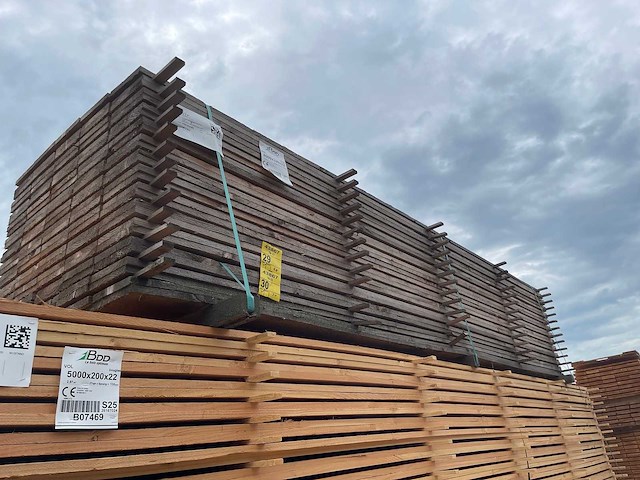 Douglas planken fijnbezaagd 4000x200x22mm (65x) - afbeelding 4 van  4