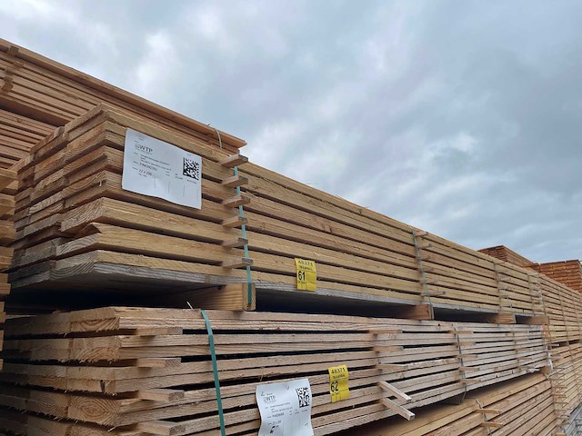 Douglas planken fijnbezaagd 4000x200x22mm (69x) - afbeelding 4 van  4