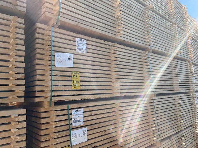 Douglas planken fijnbezaagd 4000x200x38mm (40x) - afbeelding 4 van  4