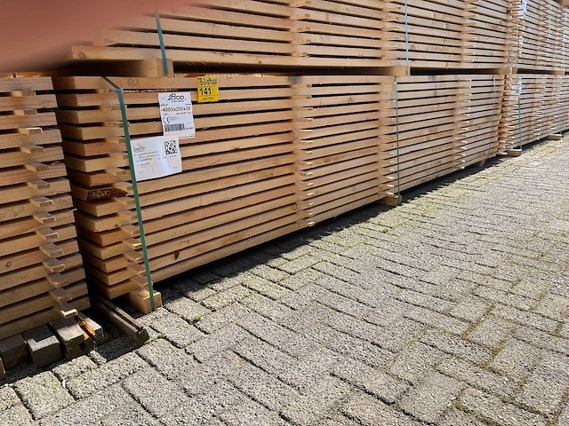 Douglas planken fijnbezaagd 4000x200x38mm (75x) - afbeelding 4 van  4