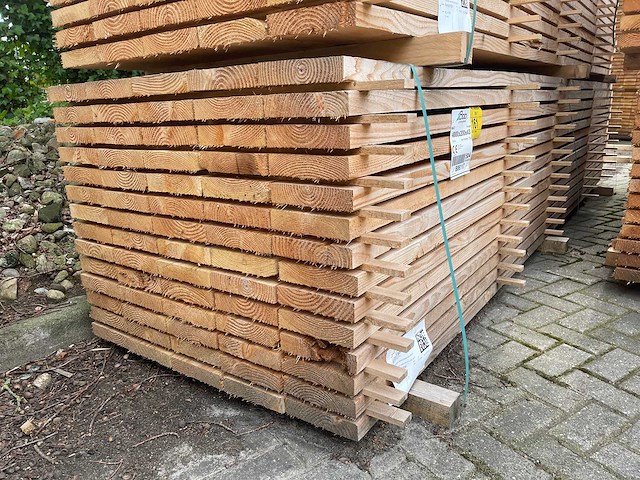 Douglas planken fijnbezaagd 4000x200x43mm (70x) - afbeelding 4 van  4