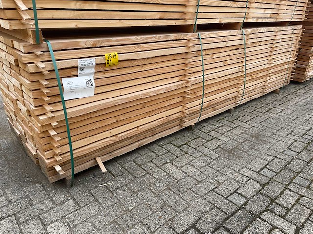 Douglas planken fijnbezaagd 4000x200x43mm (90x) - afbeelding 4 van  4