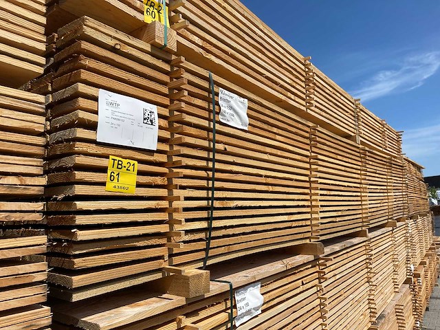 Douglas planken fijnbezaagd 5000x150x24mm (140x) - afbeelding 4 van  4