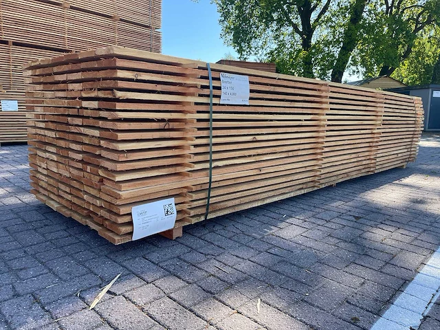Douglas planken fijnbezaagd 5000x150x24mm (140x) - afbeelding 2 van  4