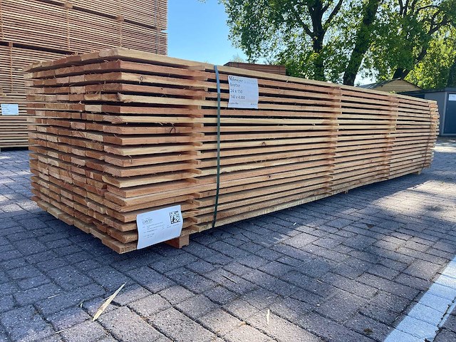 Douglas planken fijnbezaagd 5000x150x24mm (70x) - afbeelding 2 van  4