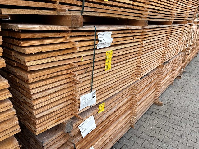Douglas planken fijnbezaagd 5000x150x24mm (70x) - afbeelding 3 van  3