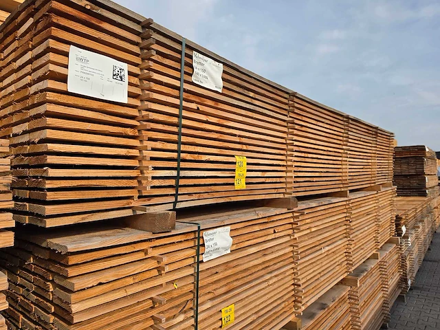 Douglas planken fijnbezaagd 5000x150x24mm (70x) - afbeelding 4 van  4