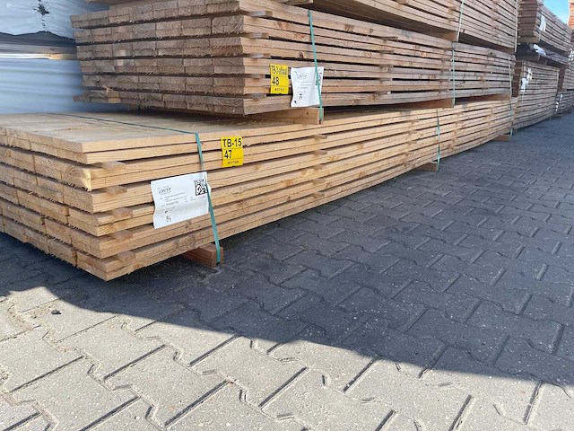Douglas planken fijnbezaagd 5000x150x25mm (84x) - afbeelding 2 van  4