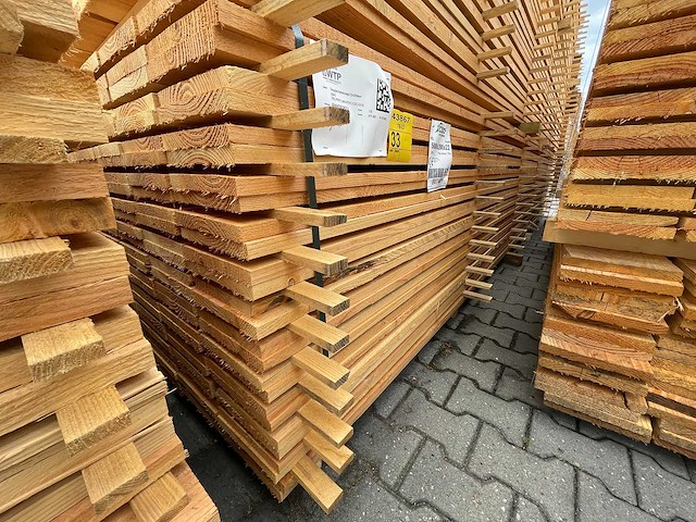 Douglas planken fijnbezaagd 5000x200x22mm (135x) - afbeelding 4 van  4