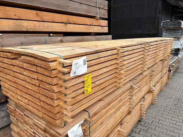 Douglas planken fijnbezaagd 5000x200x22mm (48x) - afbeelding 4 van  4
