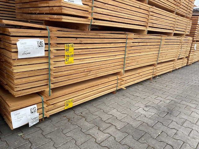 Douglas planken fijnbezaagd 5000x200x22mm (50x) - afbeelding 4 van  4