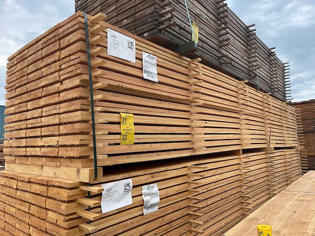 Douglas planken fijnbezaagd 5000x200x22mm (70x) - afbeelding 4 van  4