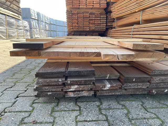 Douglas planken geschaafd 3000x190x35mm (7x) - afbeelding 3 van  3