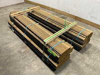 Douglas plankenscherm bouwpakket met afdekkap 224x187 cm (4x) - afbeelding 1 van  10