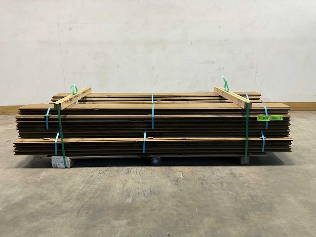 Douglas plankenscherm bouwpakket met afdekkap 224x187 cm (4x) - afbeelding 5 van  10
