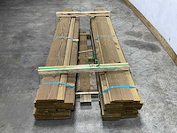 Douglas plankenscherm bouwpakket met afdekkap 224x187 cm (4x) - afbeelding 7 van  10