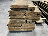 Douglas plankenscherm bouwpakket met afdekkap 224x187 cm (4x) - afbeelding 9 van  10