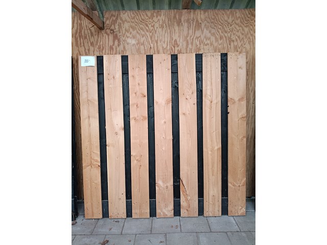 Douglas plankenscherm, fijnbezaagde planken - afbeelding 1 van  3
