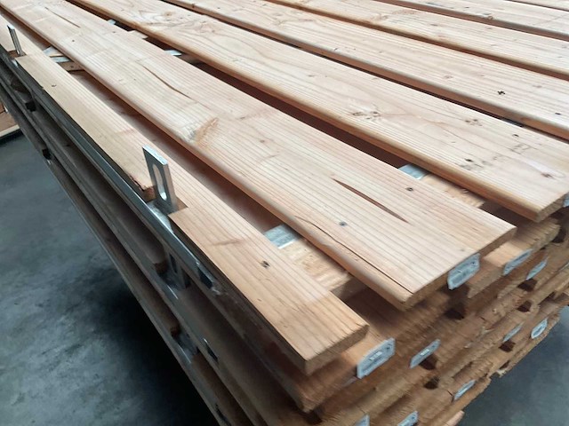 Douglas poort met stalen frame - 180x120 cm - afbeelding 4 van  9