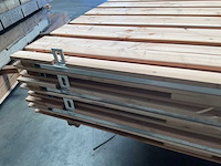 Douglas poort met stalen frame - 180x120 cm - afbeelding 6 van  9