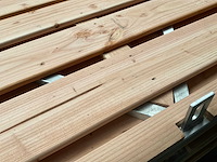 Douglas poort met stalen frame - 180x120 cm - afbeelding 9 van  9