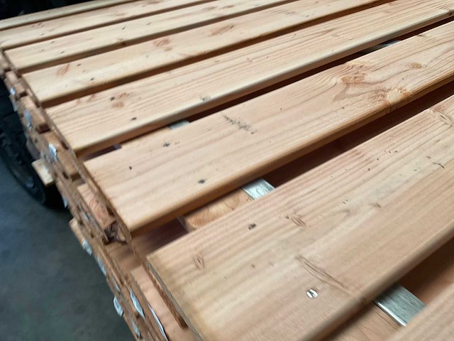 Douglas poort met stalen frame - 180x120 cm - afbeelding 8 van  9