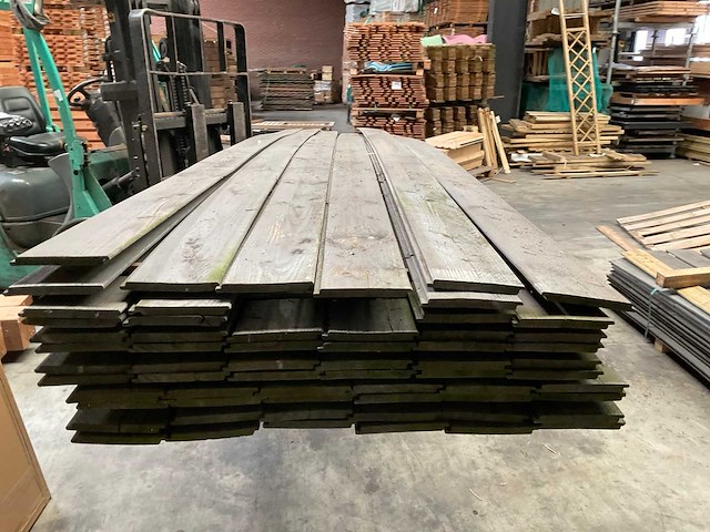 Douglas rabat halfhout antraciet - 500x18x1,8 cm (64x) - afbeelding 6 van  9