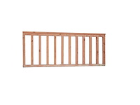 Douglas recht hekwerk geschaafd - 157x73 cm (2x) - afbeelding 1 van  1