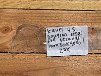 Douglas regel fijn bezaagd 4000x100x50 mm (20x) - afbeelding 3 van  3