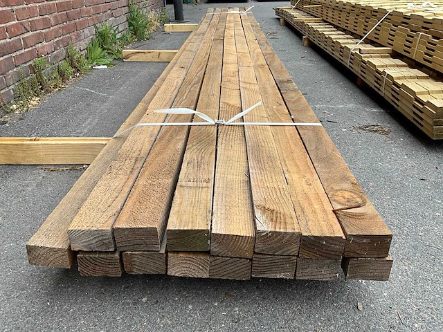 Douglas regel fijn bezaagd 65x40x5000 mm (15x) - afbeelding 2 van  5