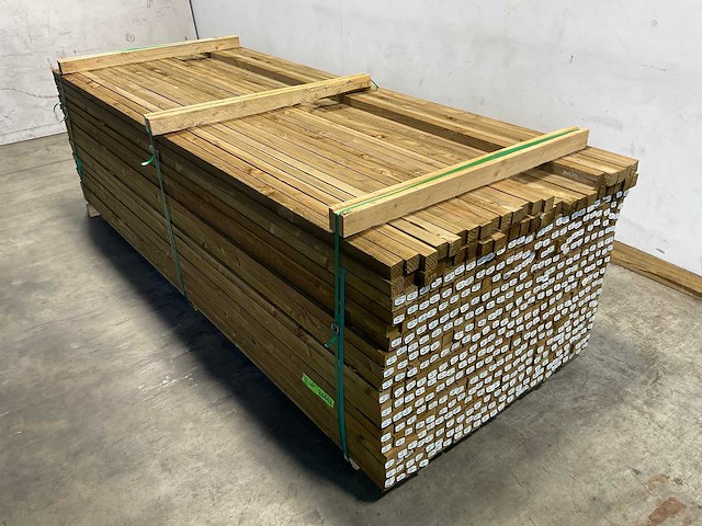 Douglas regel geschaafd 300x4,5x4,5 cm (150x) - afbeelding 1 van  3