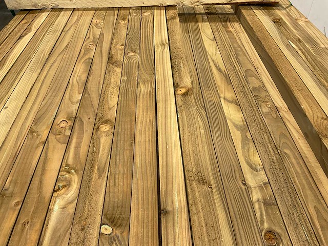 Douglas regel geschaafd 300x4,5x4,5 cm (150x) - afbeelding 4 van  8