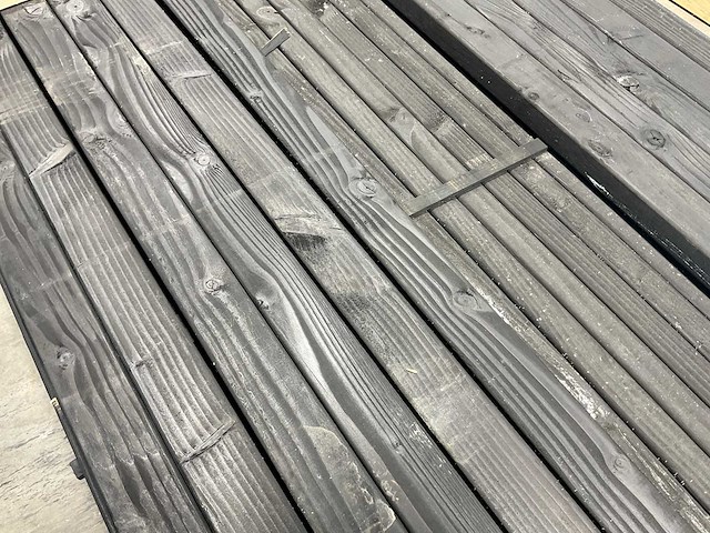 Douglas regel geschaafd zwart 215x7x4,5 cm (110x) - afbeelding 2 van  4