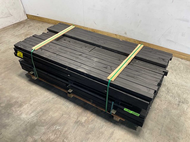 Douglas regel geschaafd zwart 215x7x4,5 cm (110x) - afbeelding 2 van  6