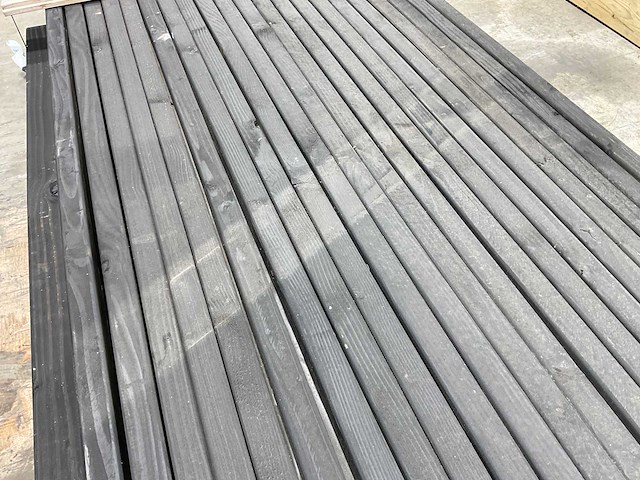 Douglas regel geschaafd zwart 228x7x4,5 cm (44x) - afbeelding 2 van  4