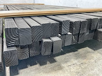 Douglas regel geschaafd zwart 228x7x4,5 cm (44x) - afbeelding 3 van  4