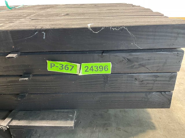 Douglas regel geschaafd zwart 278,5x7x4,5 cm (96x) - afbeelding 4 van  5