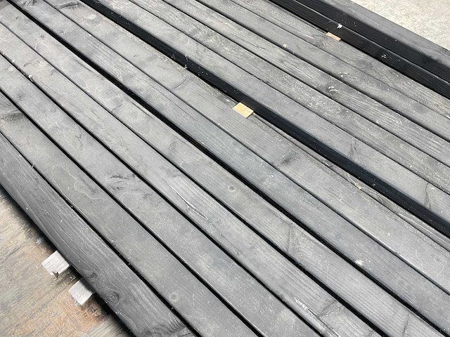 Douglas regel geschaafd zwart 371x7x4,5 cm (40x) - afbeelding 4 van  7