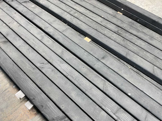Douglas regel geschaafd zwart 371x7x4,5 cm (40x) - afbeelding 4 van  7