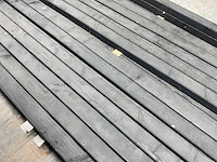 Douglas regel geschaafd zwart 371x7x4,5 cm (40x) - afbeelding 4 van  7