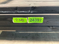 Douglas regel geschaafd zwart 371x7x4,5 cm (45x) - afbeelding 6 van  6
