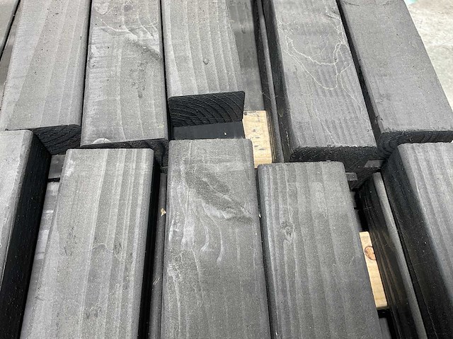 Douglas regel geschaafd zwart 64x7x4,5 cm (200x) - afbeelding 4 van  8