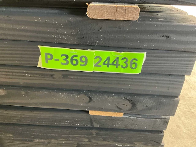 Douglas regel geschaafd zwart 64x7x4,5 cm (200x) - afbeelding 8 van  8