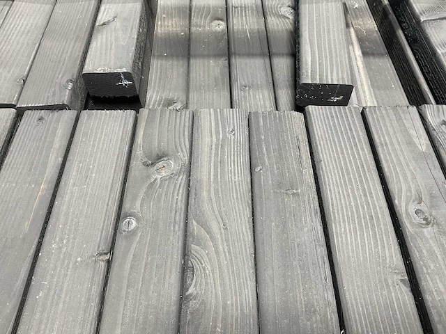 Douglas regel geschaafd zwart 68,8x7x4,5 cm (225x) - afbeelding 4 van  8