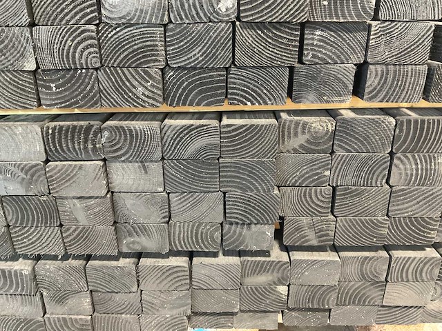 Douglas regel geschaafd zwart 68,8x7x4,5 cm (225x) - afbeelding 6 van  8
