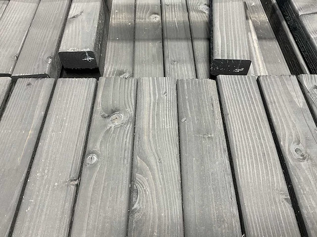 Douglas regel geschaafd zwart 68,8x7x4,5 cm (225x) - afbeelding 4 van  8