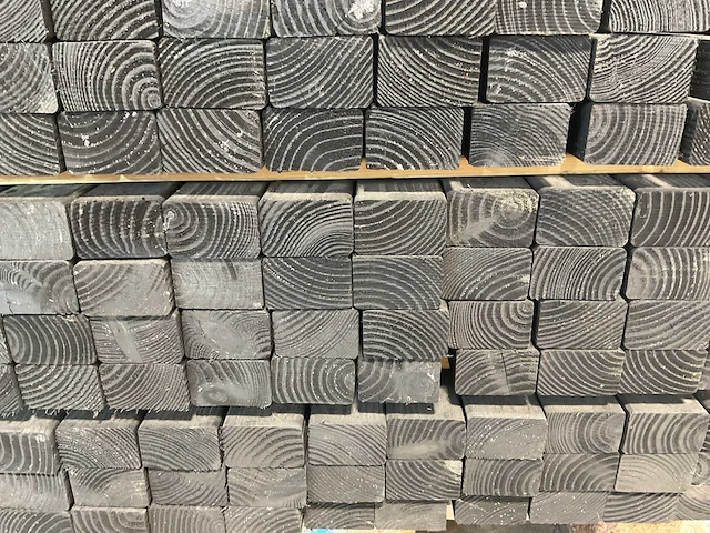 Douglas regel geschaafd zwart 68,8x7x4,5 cm (225x) - afbeelding 6 van  8