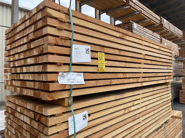 Douglas regels fijnbezaagd 3000x75x50mm (84x) - afbeelding 4 van  4