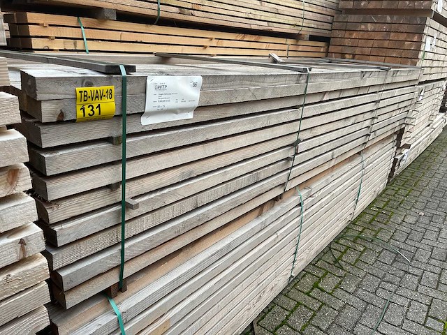 Douglas regels fijnbezaagd 4000x75x50mm (128x) - afbeelding 4 van  4